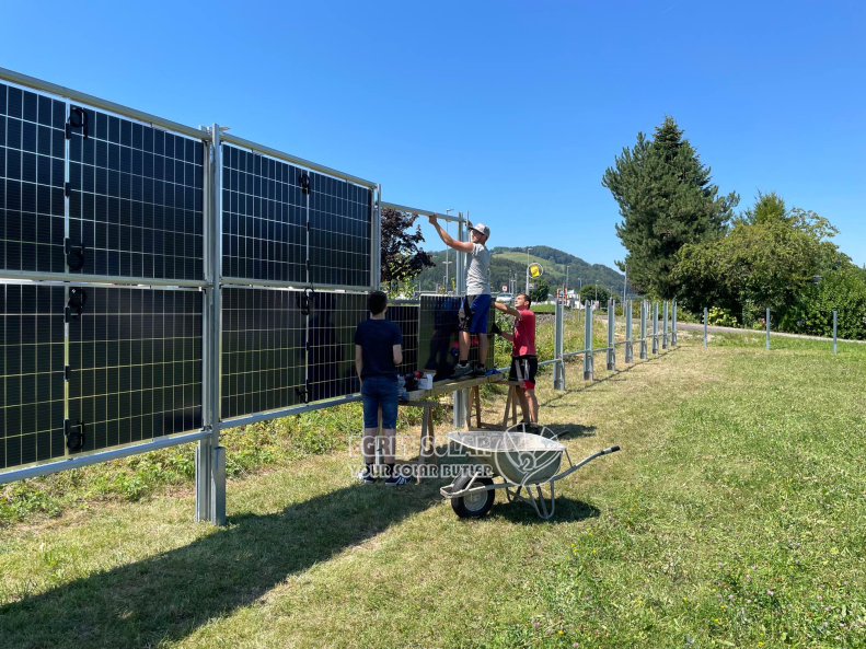 Vertikalt Solar Mount Stängsel System