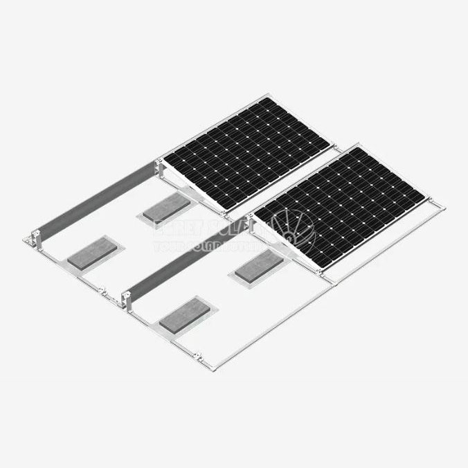 Platt tak ballastrad solar monteringssystem (enkelsidig)