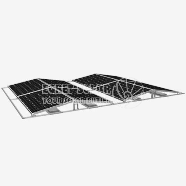 Solar ballast dubbelsidigt system