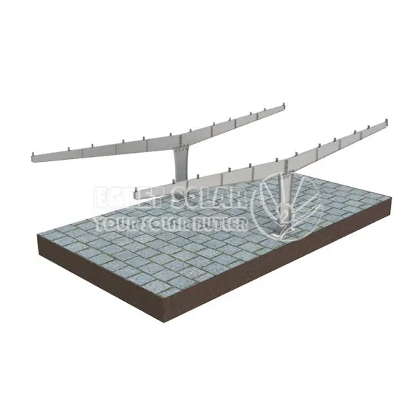 Y Typ Single Post Solar Carport -monteringssystem